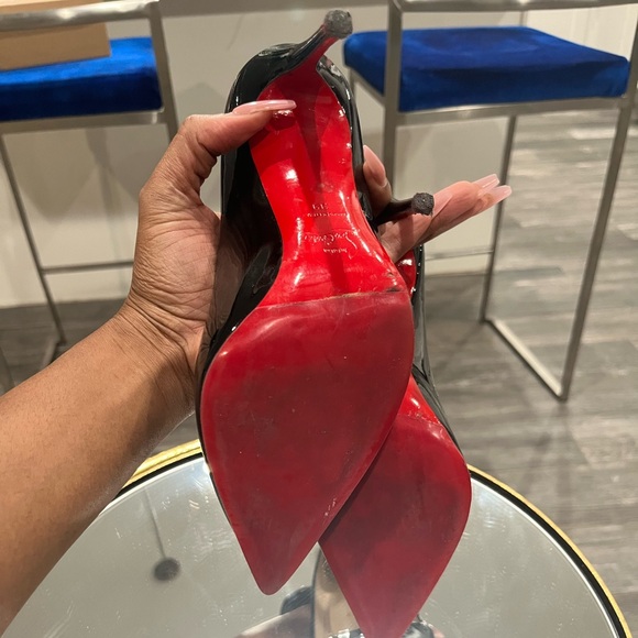 Christian Louboutin Pigalle Follies Patent Black 100- Size 39 - Picture 3 of 3